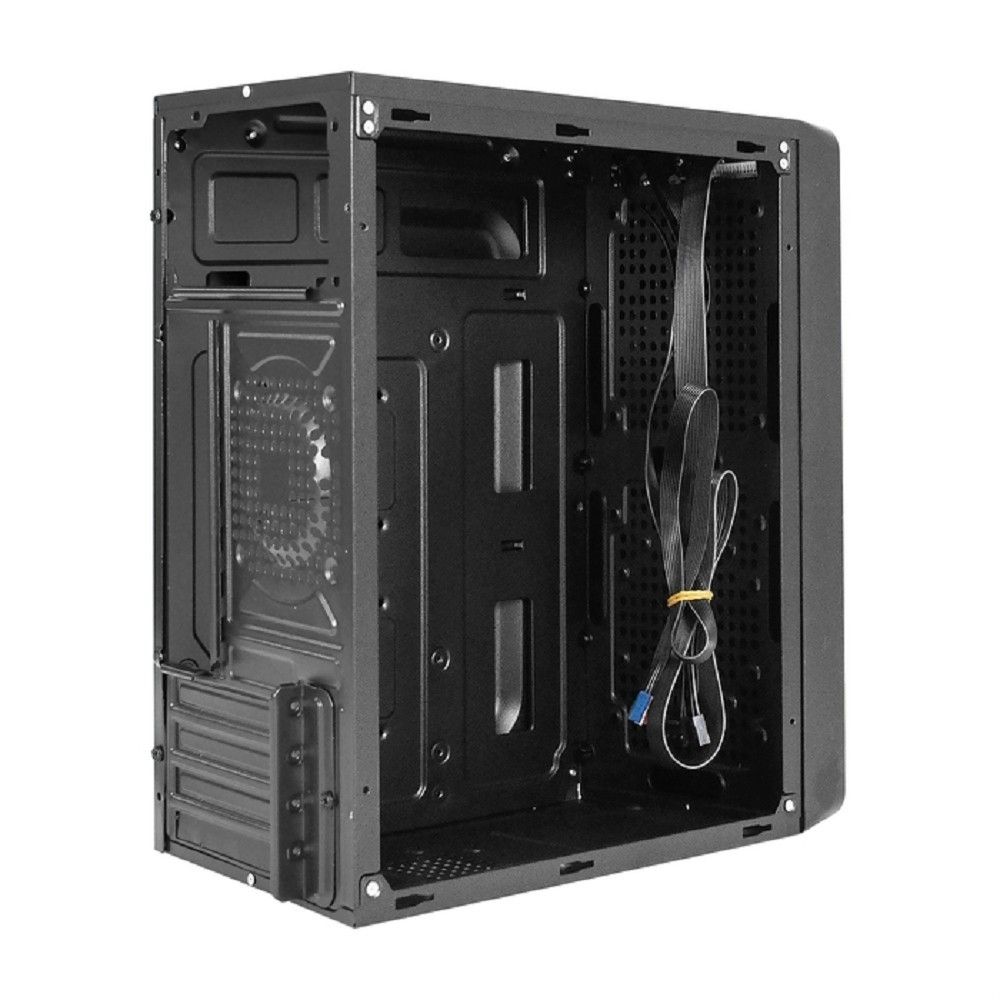 Exegate EX299192RUS Корпус Minitower ExeGate BAA-108-UNS450 (mATX, БП UNS450 с вент. 12см, 2*USB, аудио, черный)