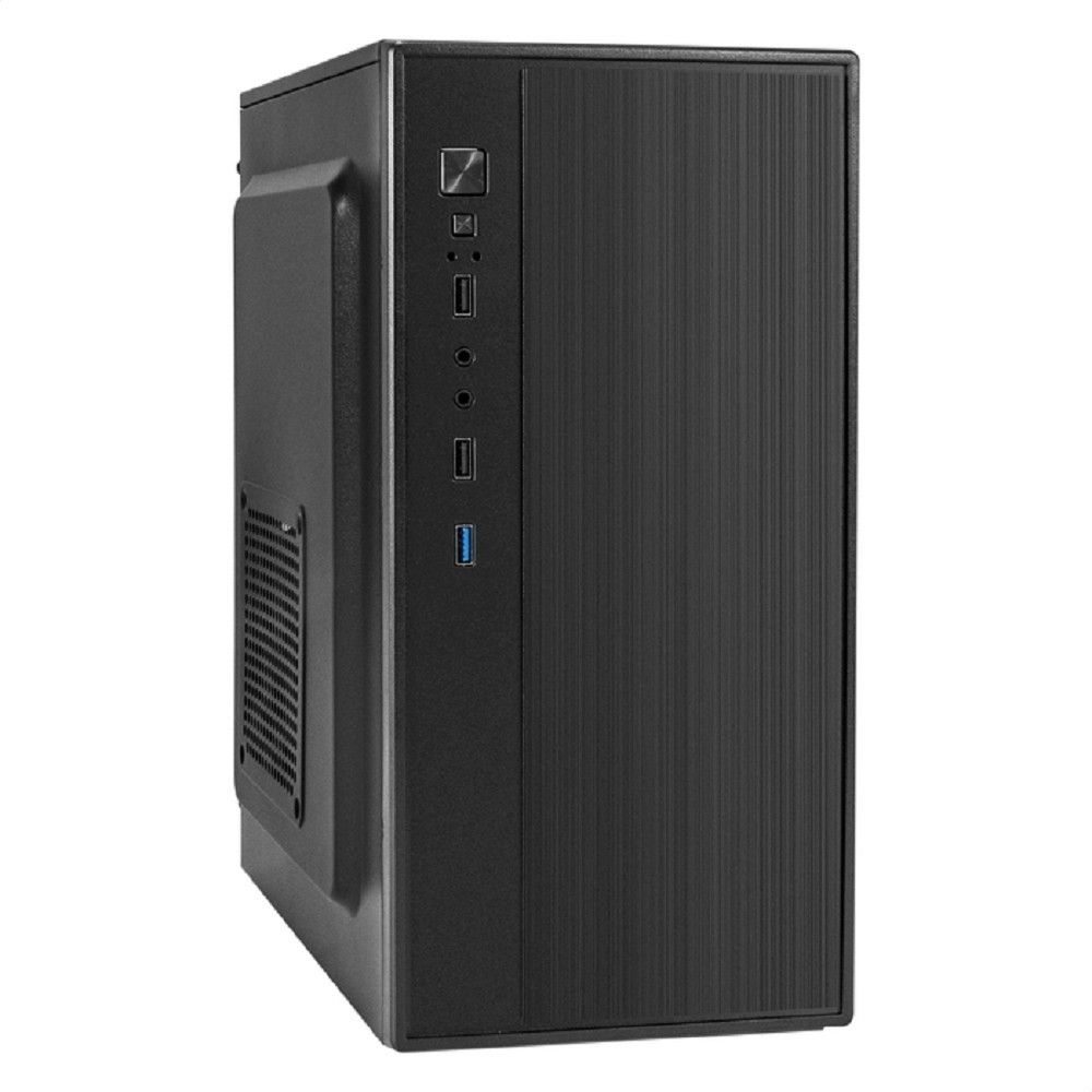 Exegate EX299267RUS Корпус Minitower ExeGate BAA-408U-UNS500 (mATX, БП UNS500 с вент. 12см, 2*USB+1*USB3.0, HD Audio, черный)