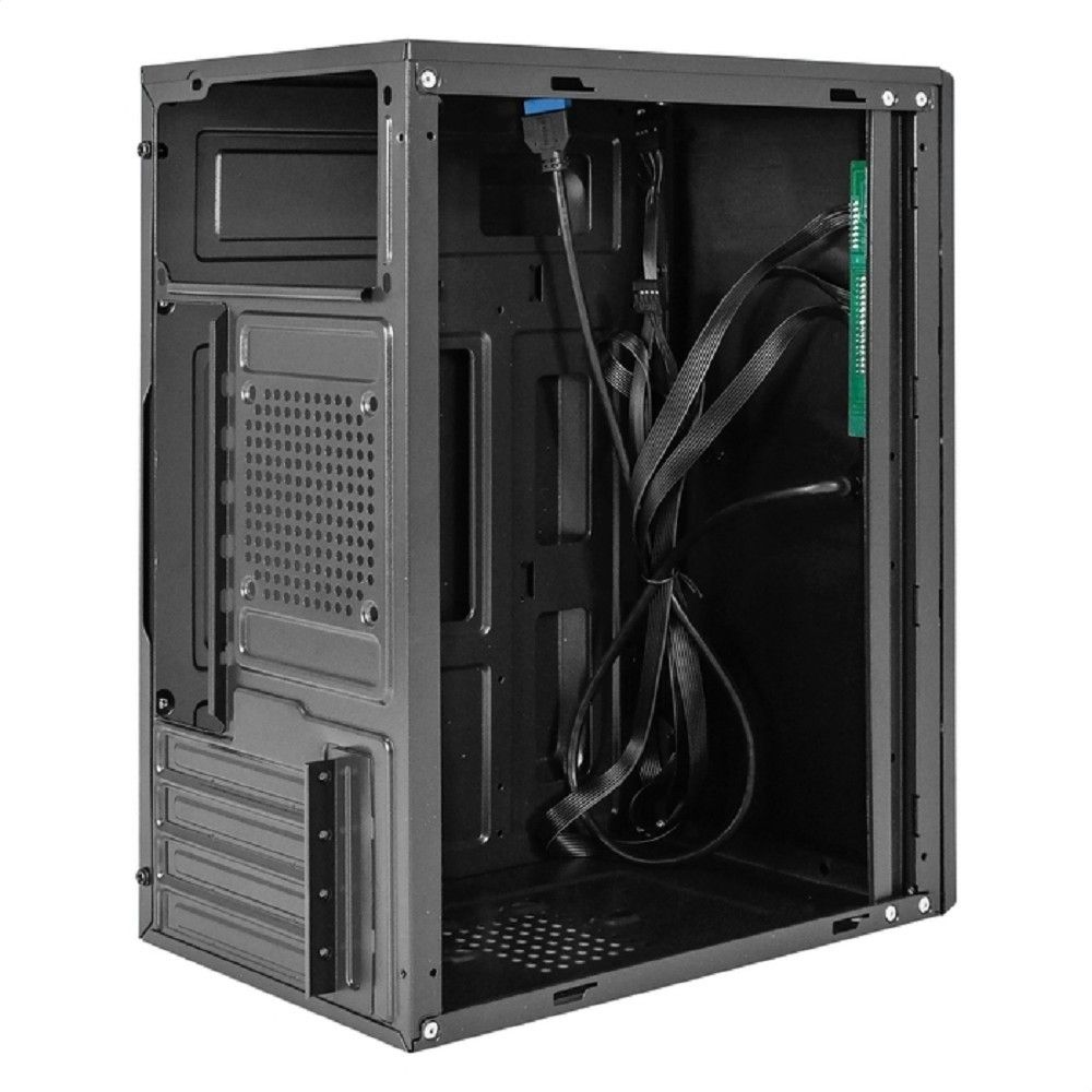 Exegate EX299267RUS Корпус Minitower ExeGate BAA-408U-UNS500 (mATX, БП UNS500 с вент. 12см, 2*USB+1*USB3.0, HD Audio, черный)