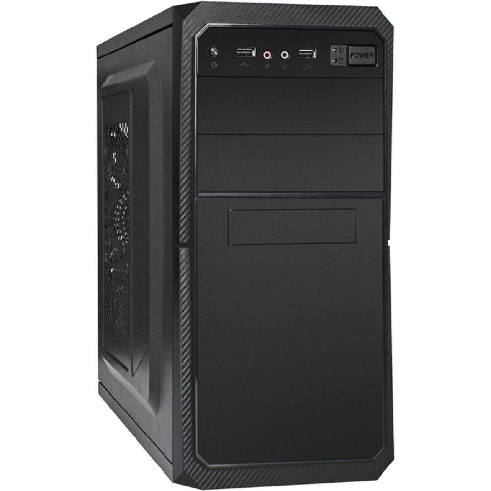 Exegate EX284024RUS Корпус Minitower BA-202 Black, mATX, <AA400, 80mm>, 2*USB, Audio