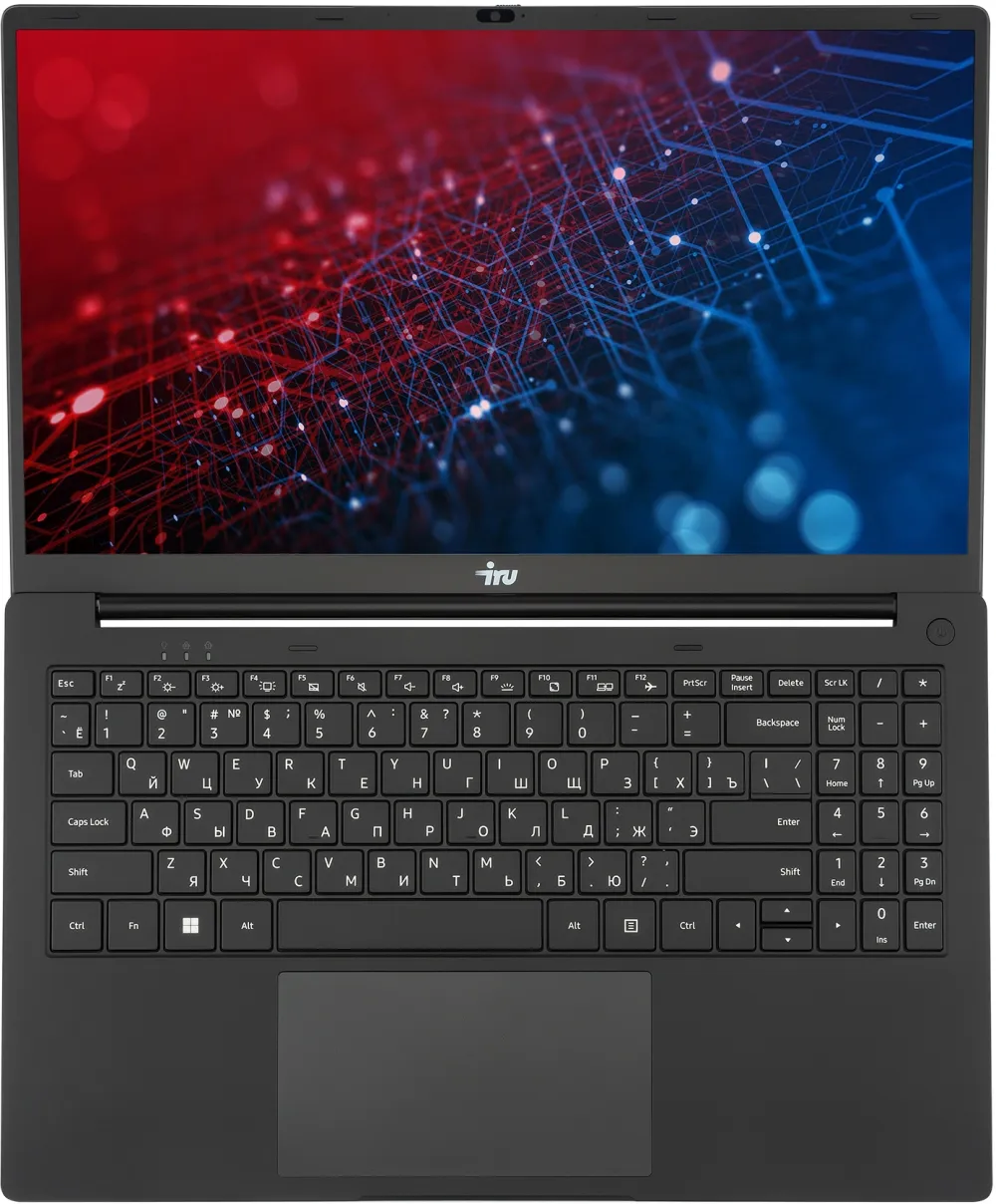 Ноутбук IRU Strato 15ALID5 Core i3 1315U 8Gb SSD256Gb Intel UHD Graphics 15.6" IPS FHD (1920x1080) FreeDOS black WiFi BT Cam 6000mAh (2147988)