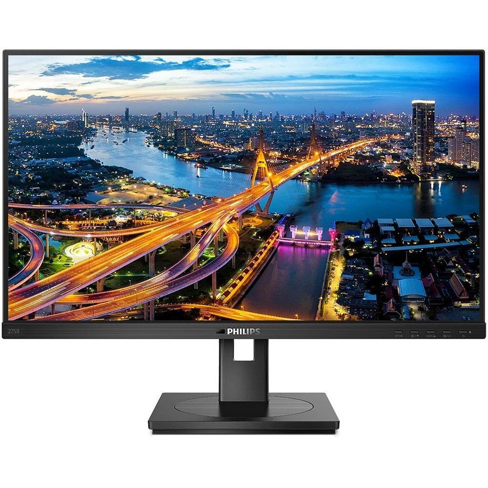 Монитор 27" PHILIPS 275B1 IPS, 2560x1440, 75Hz, 4ms, 350сd/m, 1000:1 | HDMI(1.4), DVI, DP(1.2), 4xUSB 3.2 | HAS, Pivot, Swivel, InPSU, Speakers, Vesa 100, Black