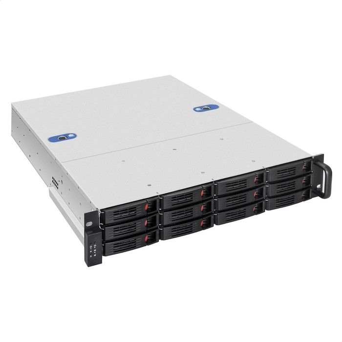 Exegate EX296233RUS Серверная платформа ExeGate Pro 2U550-HS12 <RM 19", высота 2U, глубина 550, Redundant БП Chicony 2x550W, 12xHotSwap, USB>