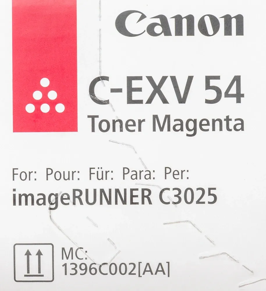Картридж лазерный Canon C-EXV54M 1396C002 пурпурный для Canon C3025i