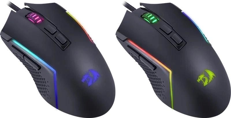 Мышь Redragon Trident Lite черный оптическая 8000dpi USB 7but (72018)