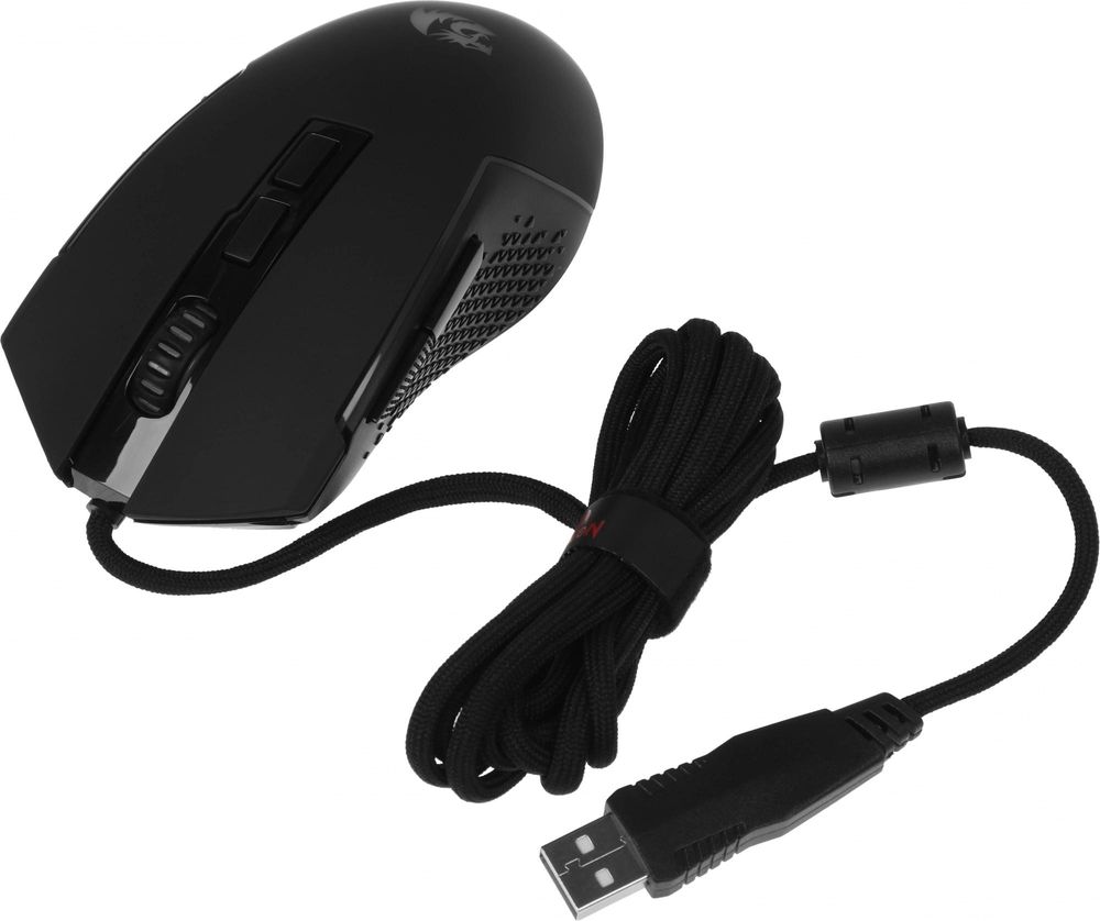 Мышь Redragon Trident Lite черный оптическая 8000dpi USB 7but (72018)
