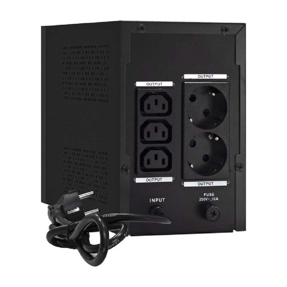 Exegate EX292803RUS ИБП ExeGate SpecialPro Smart LLB-1600.LCD.AVR.2SH.3C13 <1600VA/950W, LCD, AVR, 2*Schuko+3*C13, съемн.кабель, металлический корпус, Black>