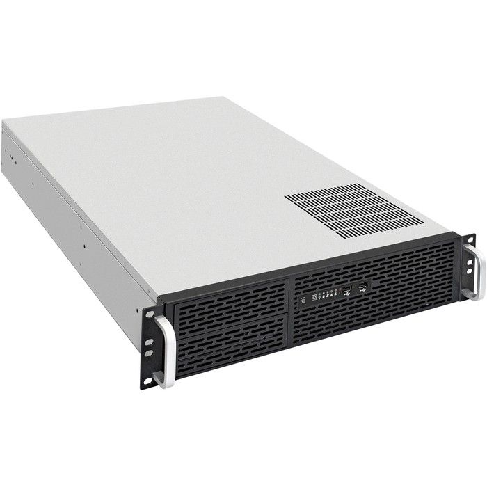 Exegate EX293347RUS Серверный корпус ExeGate Pro 2U650-06/2U2098L <RM 19", высота 2U, глубина 650, БП 1100ADS, USB>