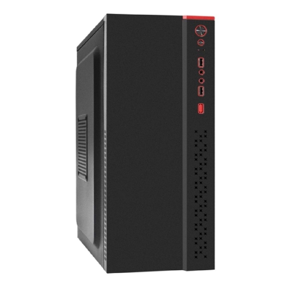 Exegate EX299330RUS Корпус Miditower ExeGate AA-443-UNS400 (ATX, БП UNS400 с вент. 12см, 2*USB+HD Audio, черный)
