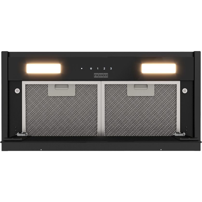 Вытяжка Franke 305.0738.600/ Best, Вытяжка EVO 60 BK, Встраиваемая вытяжка, воздухопроизводительность 1000 м3/ч, периметральное всасывание, сенсорное управление, пульт ДУ в комплекте, таймер остаточного хода, низковольтная панель - позволяет установить вы