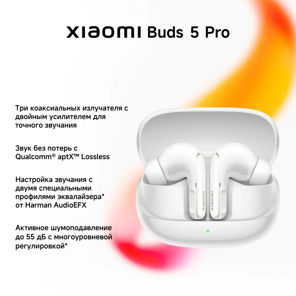 Беспроводные наушники Xiaomi Buds 5 Pro BT белый
