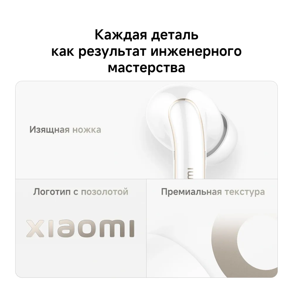 Беспроводные наушники Xiaomi Buds 5 Pro BT белый