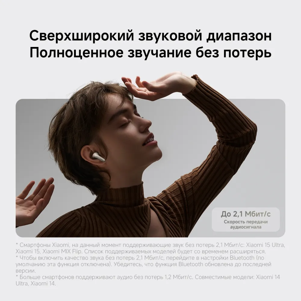 Беспроводные наушники Xiaomi Buds 5 Pro BT белый