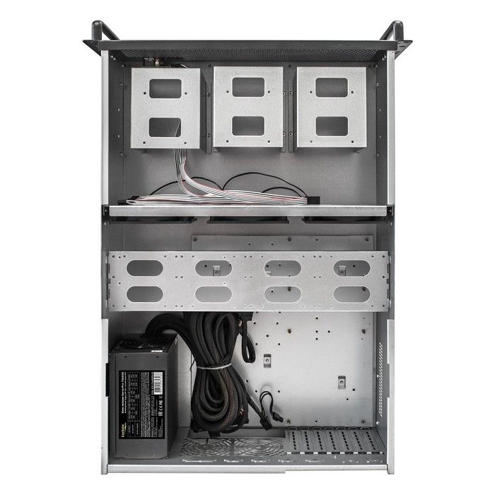 Exegate EX293577RUS Серверный корпус ExeGate Pro 4U650-18 <RM 19", высота 4U, глубина 650, БП 1000ADS, USB>