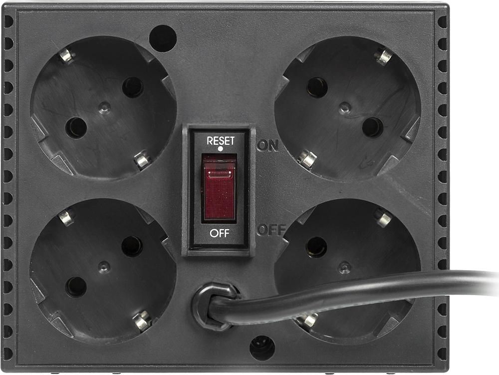 Стабилизатор напряжения Powercom TCA-1200 600Вт 1200ВА черный
