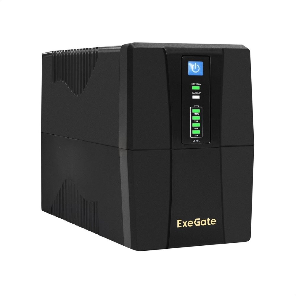 Exegate EP285538RUS ИБП ExeGate Power Back BNB-600.LED.AVR.C13.RJ <600VA/360W, LED, AVR,4*IEC-C13, RJ45/11, Black>
