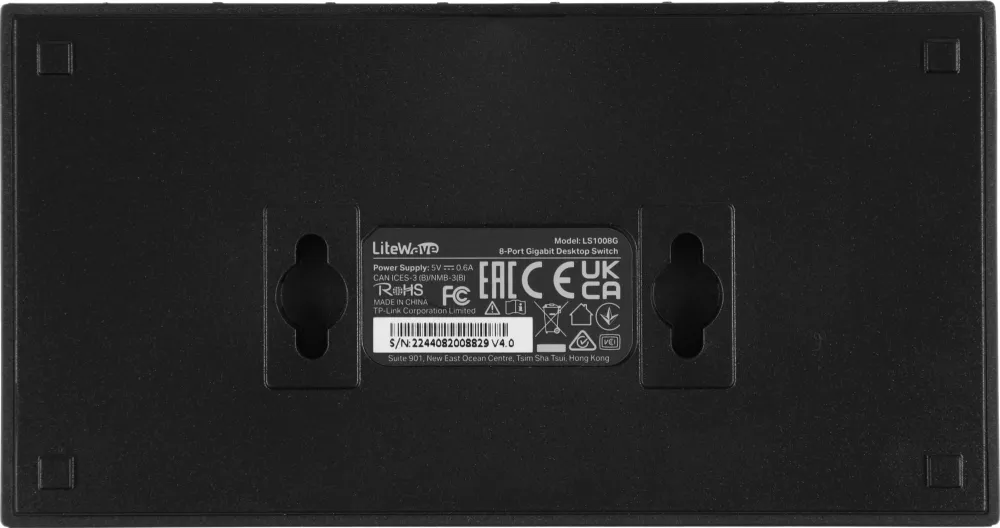 Коммутатор TP-LINK LS1008G 8-портовый гигабитный неуправляемый коммутатор, 8 портов RJ45 10/100/1000 Мбит/с, пластиковый корпус, настольный/монтируемый на стену, plug and play, энергосберегающая технология (085476)