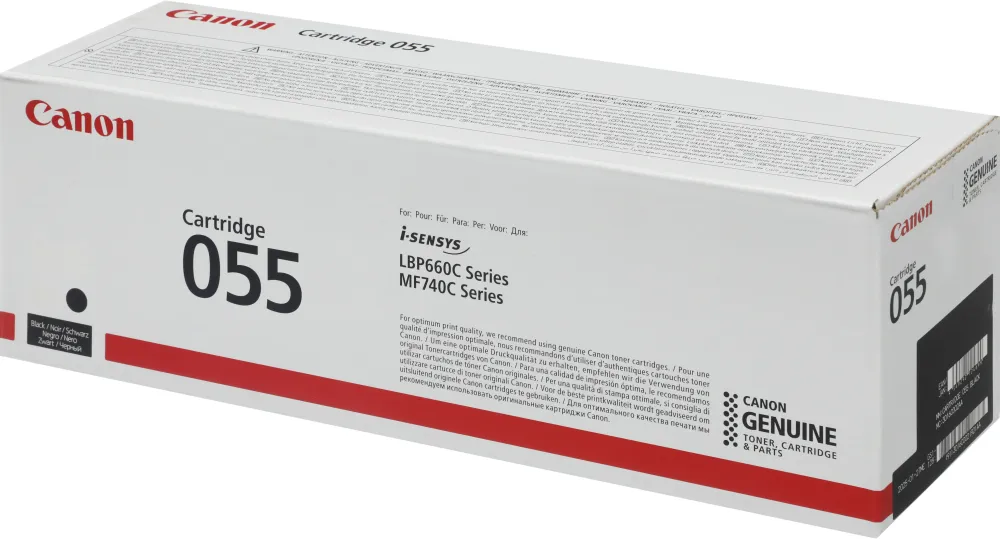 Картридж лазерный Canon 055BK 3016C002 черный бар.в компл. (2300стр.) для Canon LBP663Cdw/LBP664Cx/MF746Cx/MF742Cdw/MF744Cdw