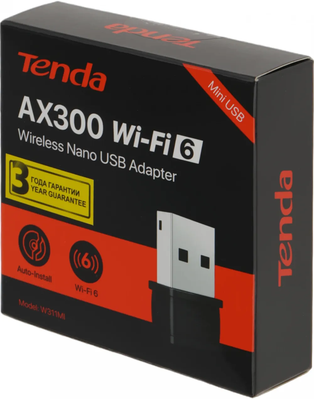 Адаптер беспроводной связи (Wi-Fi) Tenda W311MI Беспроводной Nano адаптер 150 Mбит/c, подключение USB, внутренняя антенна 1х2dBi