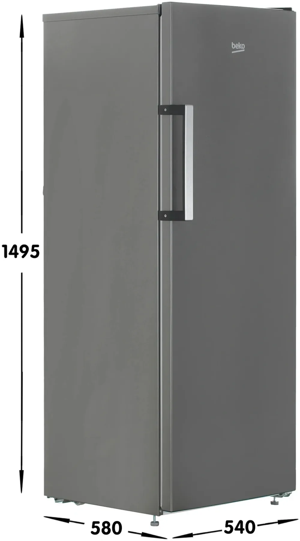 Морозильная камера Beko RFSK215T01G серый