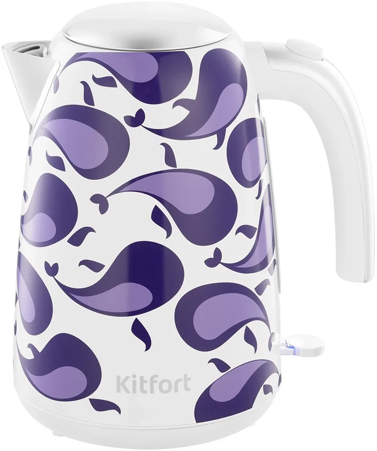 Тостер Kitfort КТ-6863 1080Вт белый/фиолетовый