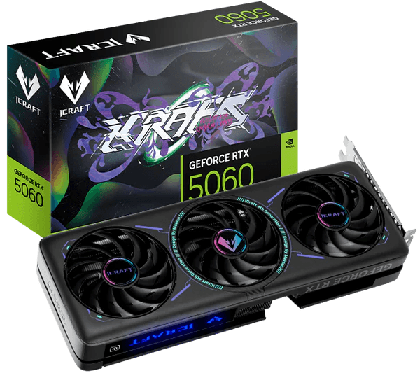 Видеокарта MAXSUN MS-RTX5060 iCraft OC8Gic//RTX5060 HDMI, 3*DP, 8G, D7