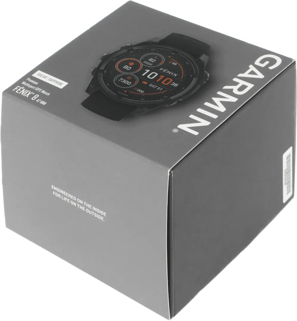 Смарт-часы Garmin Fenix 8 47mm Solar Sapphire 1.4" корп.серый рем.серый (010-02906-11)