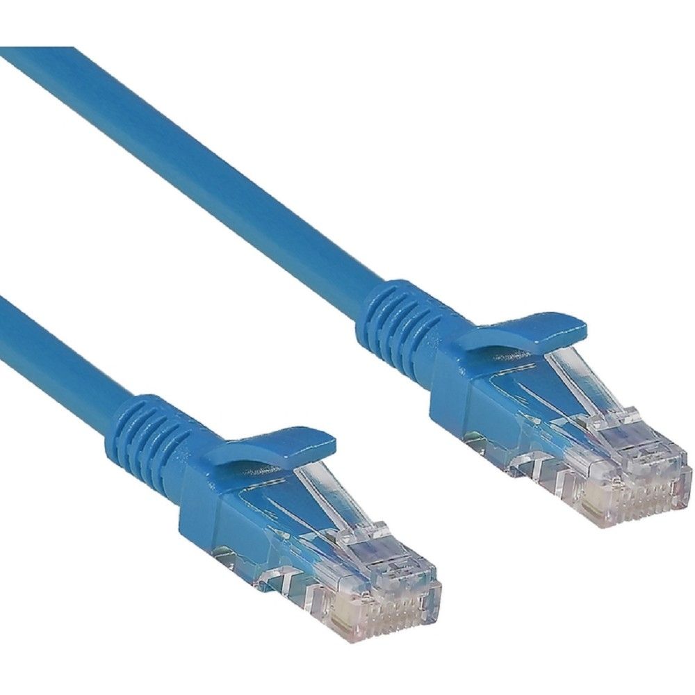 Exegate EX258667RUS Патч-корд UTP-RJ45-RJ45-5e-0,3M-BL, UTP, cat.5e, 0.3м, синий