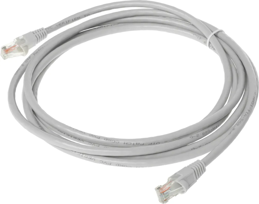 Патч-корд Buro UTP-6-3M-G UTP 4 пары cat.6 CCA molded 3м серый RJ-45 (m)-RJ-45 (m)