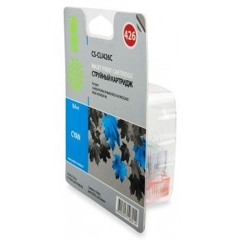 Картридж струйный Cactus CS-CLI426C CLI-426C голубой (9мл) для Canon Pixma MG5140/5240/6140/8140/MX884 с чипом