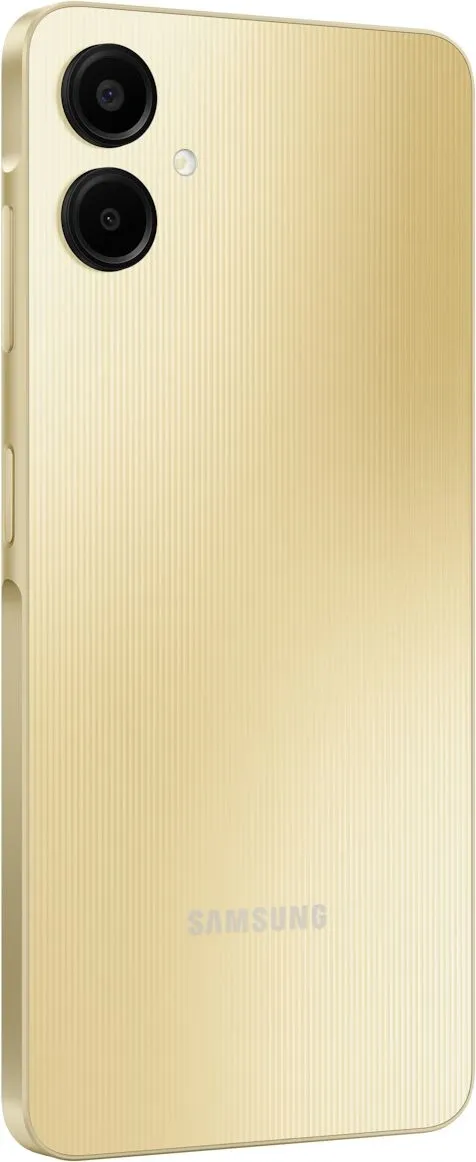 Смартфон Samsung SM-A065F Galaxy A06 128Gb 4Gb золотистый моноблок 3G 4G 2Sim 6.7" 720x1600 Android 14 50Mpix 802.11 a/b/g/n/ac GPS GSM900/1800 GSM1900 microSD max1024Gb