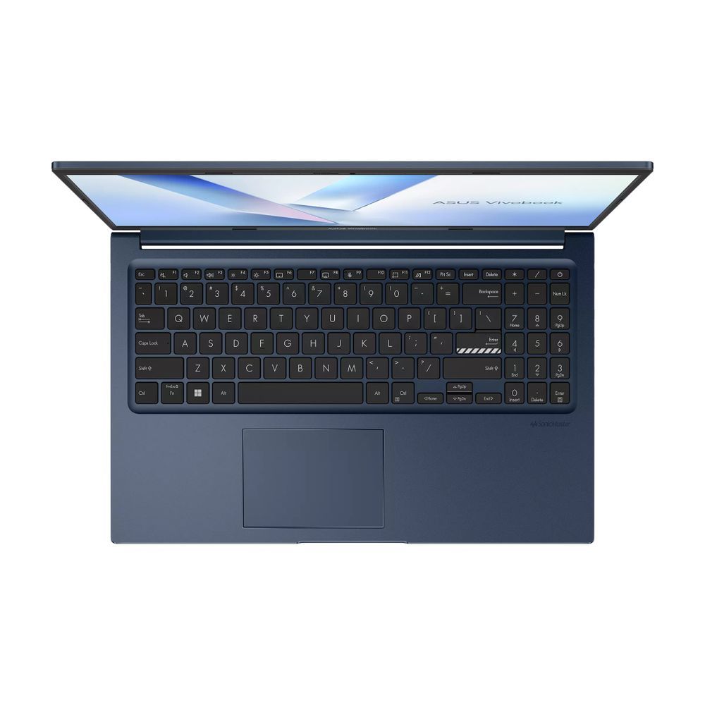 Ноутбук/ ASUS X1504MA-BQ601 15.6"(1920x1080 (матовый) IPS)/Intel Core 3 304(1.5Ghz)/8192Mb/256PCISSDGb/noDVD/Int:Shared/Cam/BT/WiFi/42WHr/war 1y/1.7kg/Quiet Blue/DOS