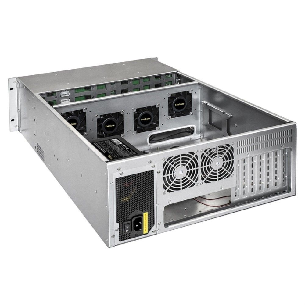 Exegate EX300122RUS Серверный корпус ExeGate Pro 4U660-HS24 <RM 19", высота 4U, глубина 660, БП 700PAS, 24xHotSwap, USB>