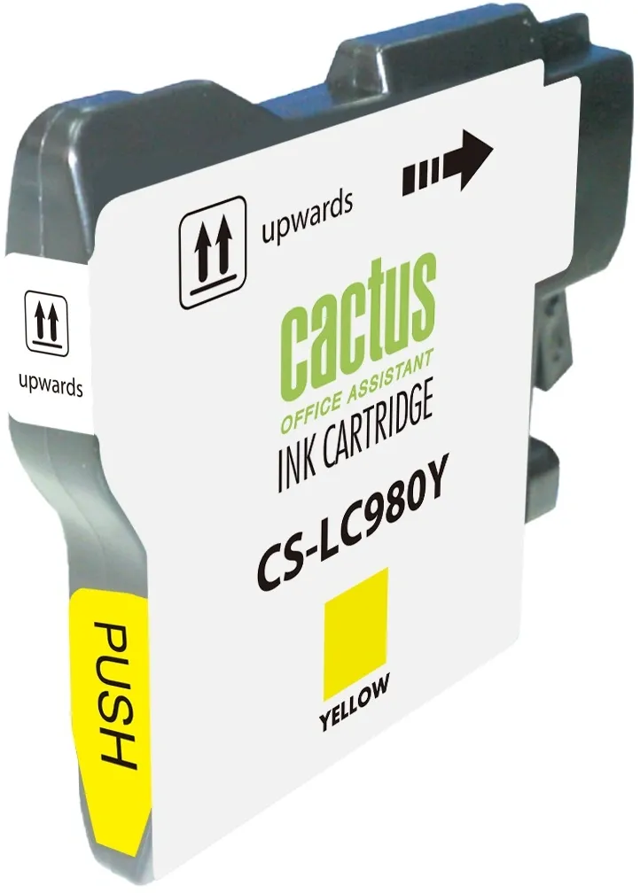 Картридж струйный Cactus CS-LC980Y желтый (16мл) для Brother DCP-145C/165C/MFC-250C/290C с чипом