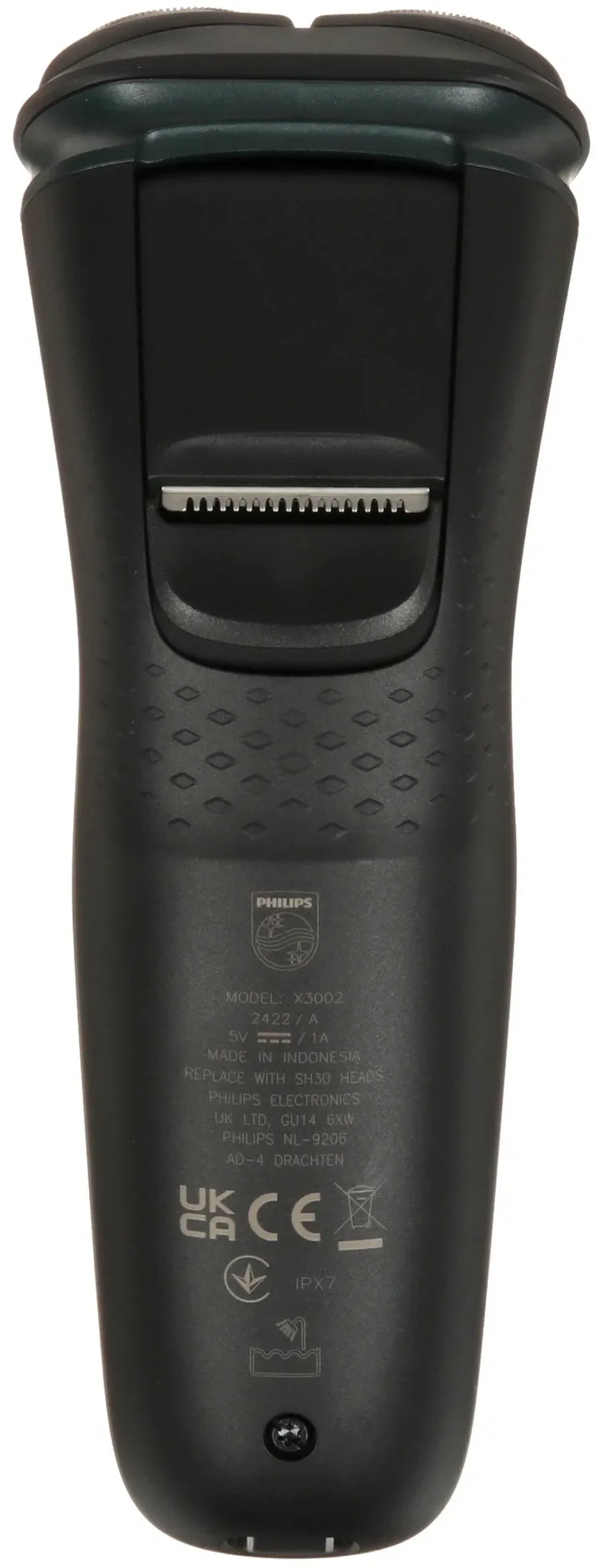 Бритва роторная Philips X3002/00 реж.эл.:3 питан.:аккум. зеленый/черный