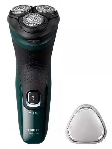 Бритва роторная Philips X3002/00 реж.эл.:3 питан.:аккум. зеленый/черный