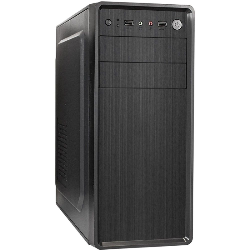 Exegate EX283729RUS Корпус Miditower XP-401 Black, ATX, <без БП>, 2*USB, Audio