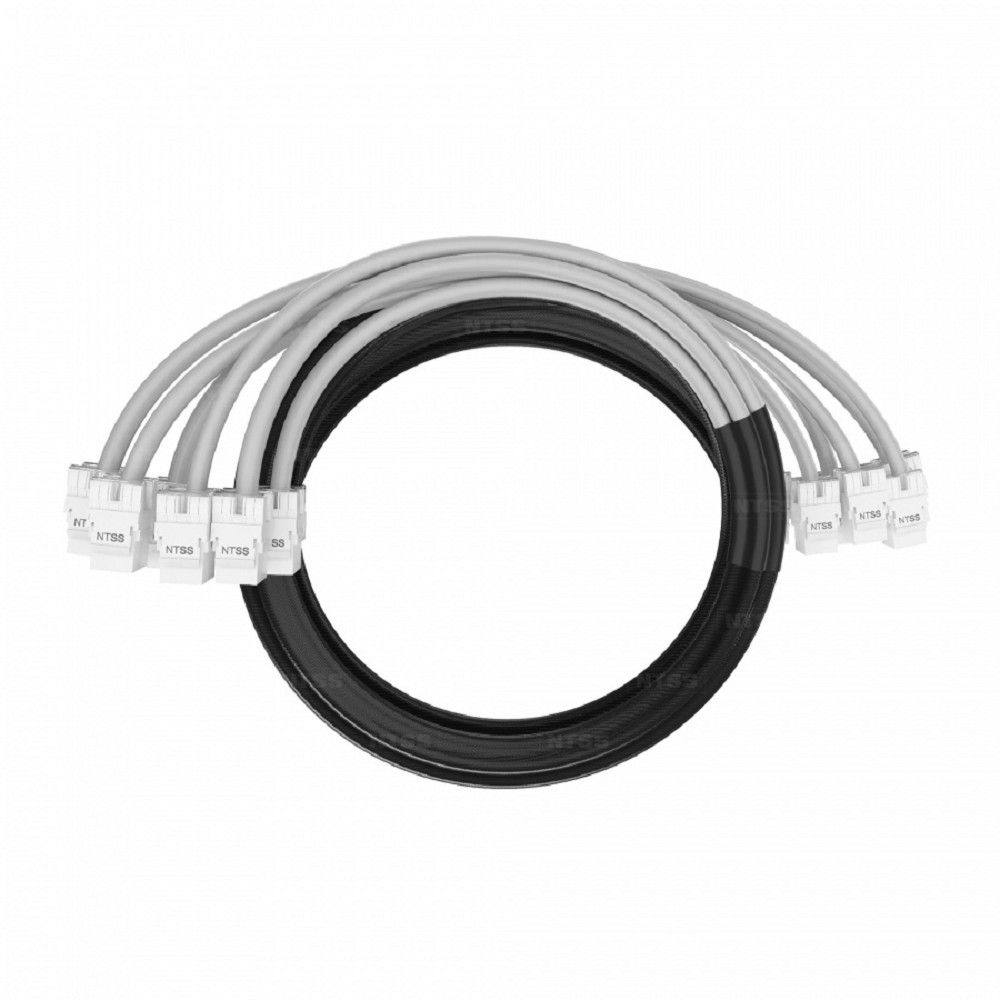 NTSS Кабельная сборка NTSS PREMIUM 6pc, UTP CAT6, оконцована разъемами KEYSTONE RJ45 UTP CAT6, заделка в чулке, вывод 0.6м, длина 14м, LSZH, серый NTSS-PC-PM-6-UTP-RJ45KJ-6-S-0.6-14.0-LSZH-GY