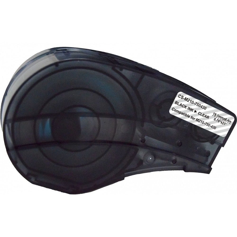 Картридж ленточный Cactus CS-M210-750430 M210-750-430 черный на прозрачном 19.1x6.4 для Brady M210/M211/M210-LAB