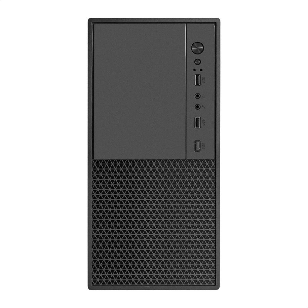 Exegate EX299234RUS Корпус Minitower ExeGate BAA-308M-UNS450 (mATX, БП UNS450 с вент. 12см, 2*USB, HD Audio, черный)