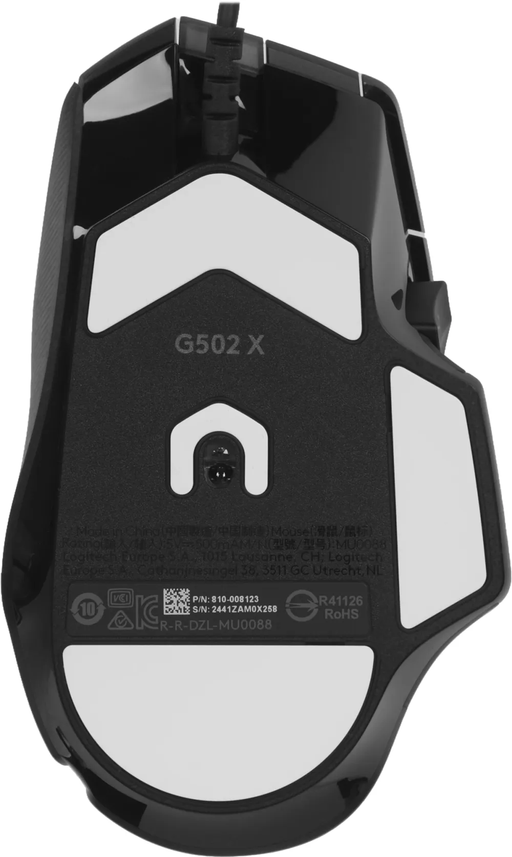 Мышь Logitech G502 X черный оптическая 25600dpi USB (910-006140)