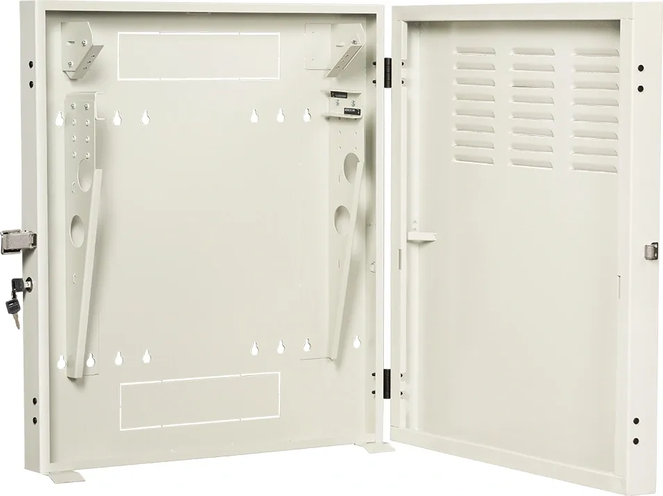 Шкаф коммутационный Lanmaster (TWT-CBVRT-2U-6X7-GY) настенный 2U 650x114мм пер.дв.стекл направл.под винты 68кг серый 19кг 741мм