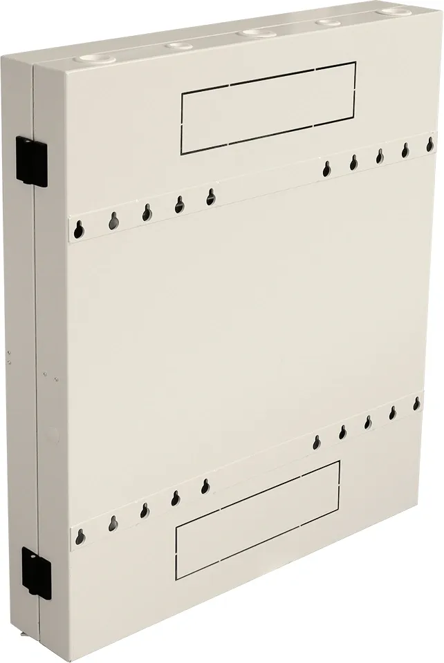 Шкаф коммутационный Lanmaster (TWT-CBVRT-2U-6X7-GY) настенный 2U 650x114мм пер.дв.стекл направл.под винты 68кг серый 19кг 741мм