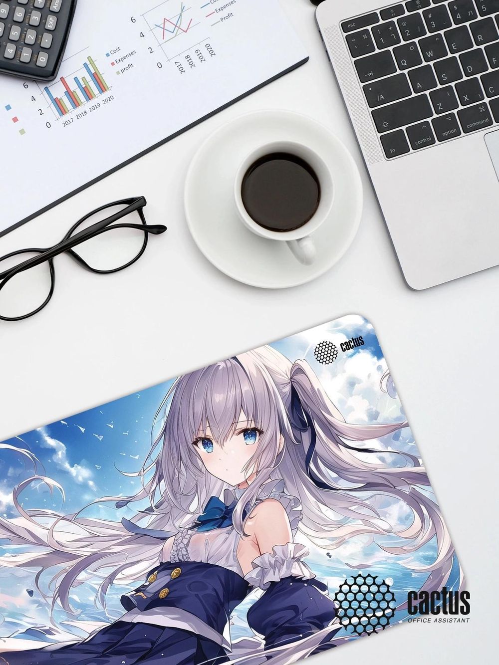 Коврик для мыши Cactus Anime blue 700x400x3мм (CS-MP-PRO01XLL)