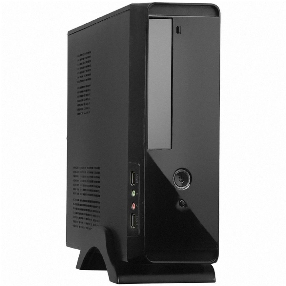 Exegate EX268699RUS Корпус MiniITX Exegate MI-209 Black, miniITX/mATX, <M350, 80mm>, 2*USB, Audio
