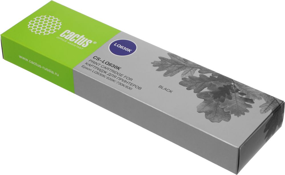 Картридж матричный Cactus CS-LQ630K S015307 12.7x8 черный для Epson LQ-630K/635K/730K