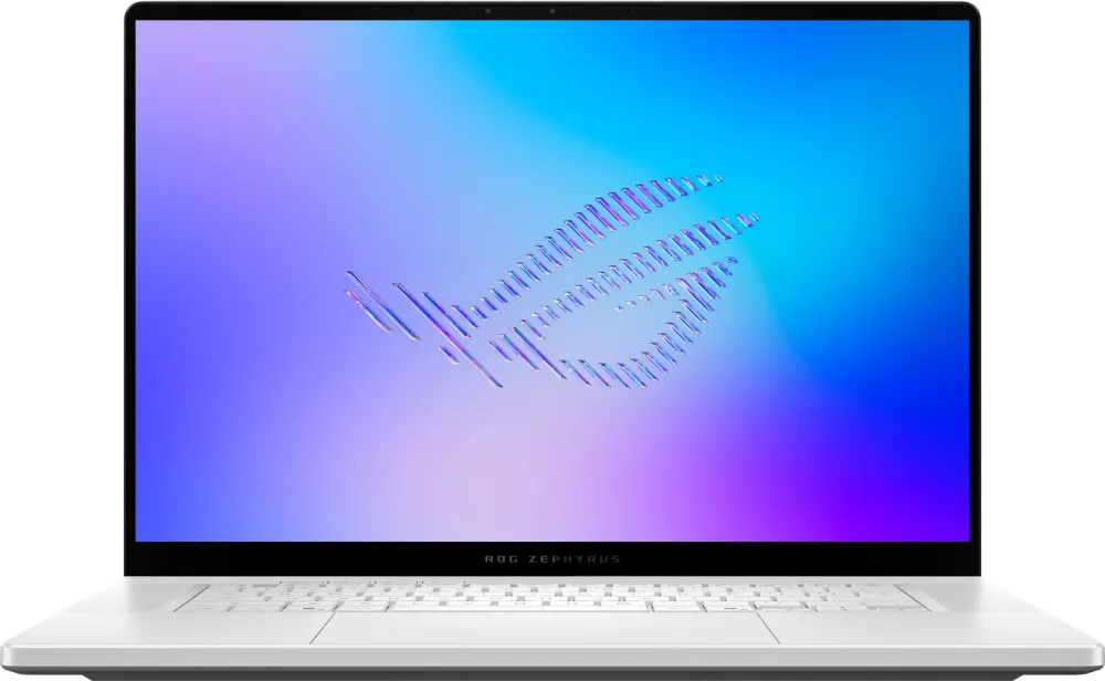 Ноутбук Asus ROG Zephyrus G16 GU606AX-TB023W Core Ultra 9 386H 64Gb SSD1Tb NVIDIA GeForce RTX 5090 24Gb 16" OLED 2.5K (2560x1600) Windows 11 Home white WiFi BT Cam Bag (90NR0PE1-M00160)