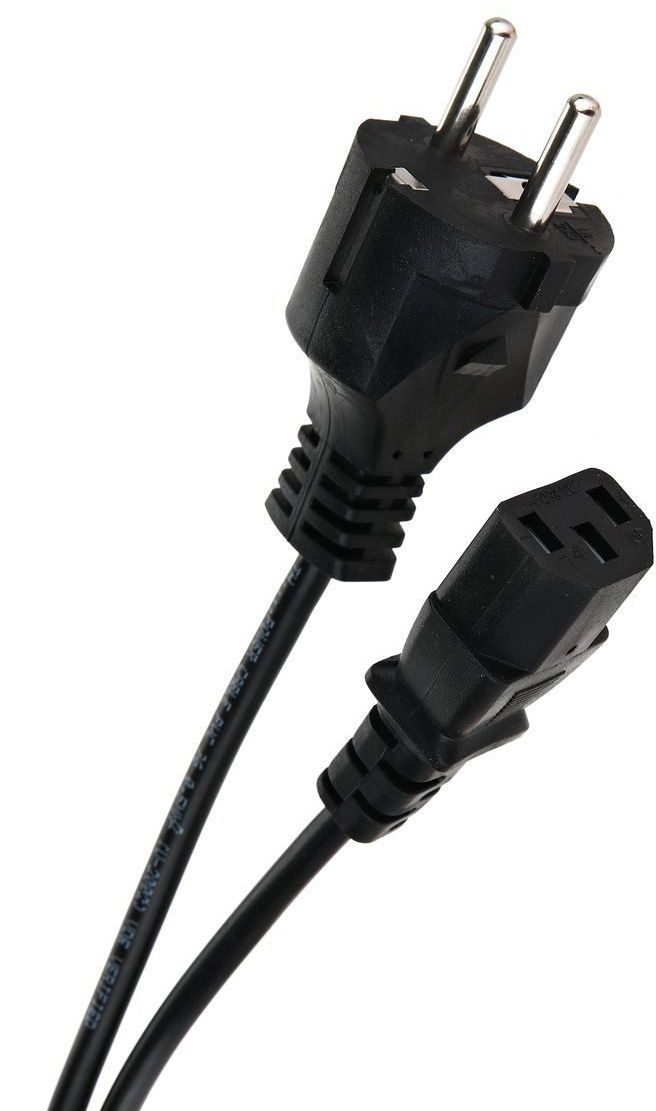 Кабель/ Кабель компьютер - розетка 220V <1.8м> (Европейский стандарт)  <TP021-1.8-BK>