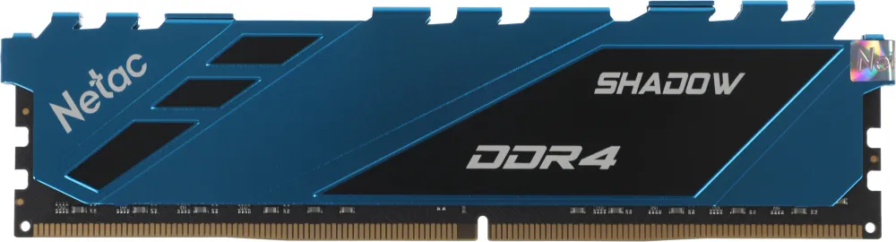Оперативная память Netac Shadow 8GB DDR4-2666 (PC4-21300) C19 19-19-19-43 1.2V Memory module (DIMM) Blue