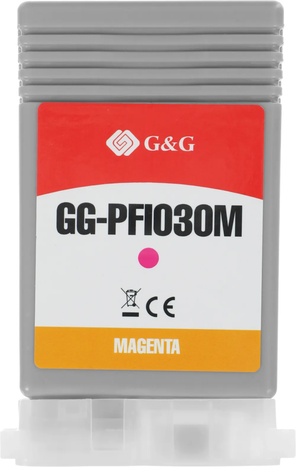Картридж струйный G&G GG-PFI030M PFI-030M пурпурный (55мл) для Canon imagePROGRAF TA-20/30